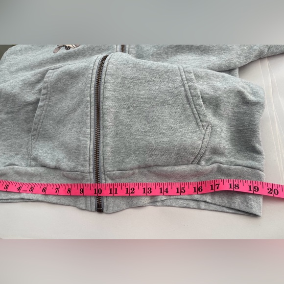 Golden by TNA Aritzia Embroidered French Terry Zip-Front Oversized Hoodie Size M - Picture 13 of 13